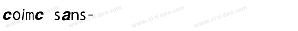 coimc sans字体转换